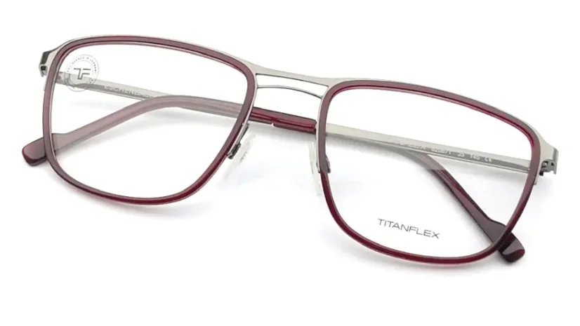 Pánská brýlová obruba  ESCHENBACH TITANFLEX 820871 20 - hnědá/kovová
