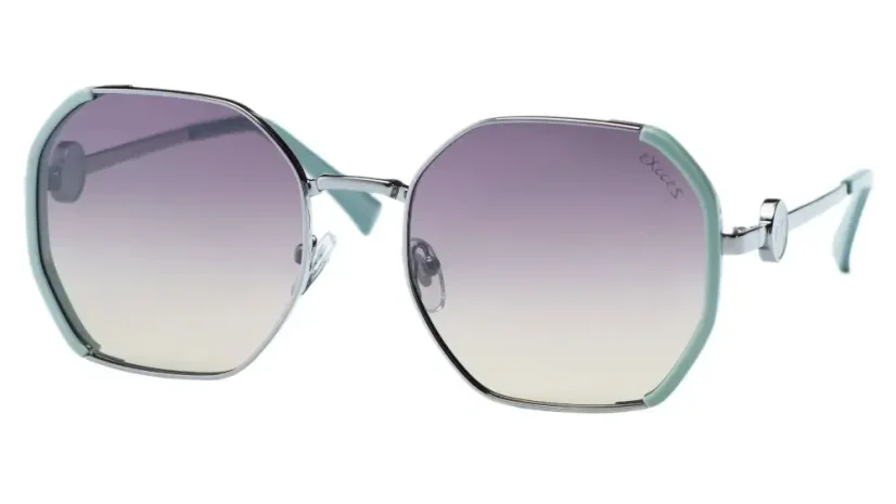 Dámská sluneční brýle EXCCES polarized EX662 C04 - stříbrná/tyrkysová