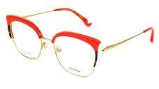 Dámská brýlová obruba Woodys 250202 SINCLAIR 04 - červená/bílá/hnědá/zlatá
