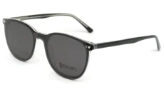 Unisex brýle se slunečním klipem (2V1) Eleven ELE-1799 C1 - černá/čirá