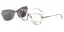 Dámská brýlová obruba s polarizačním slunečním klipem Eleven ELE1768 C2 - transparentní růžová