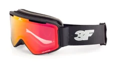 Lyžařské brýle 3F Gambit 1979s - černá, lehké zabarvení CAT.1 (růžové), červený odlesk
