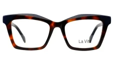 Dámská brýlová obruba La Vita PL8011 C2 - hnědá/tmavě modrá/krémová