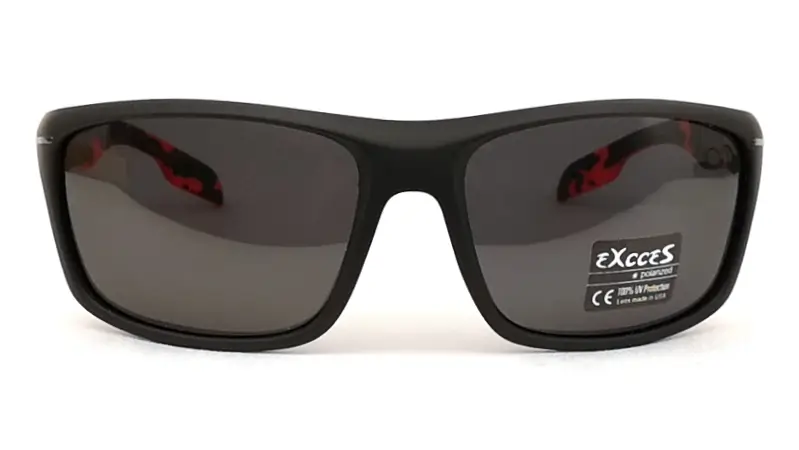 Sportovní sluneční brýle EXCCES Polarized EX482-C01 - černá/červená