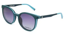 Brýlová obruba s magnetickým slunečním klipem HUMPHREY'S 583171 70 - černá/tyrkysová