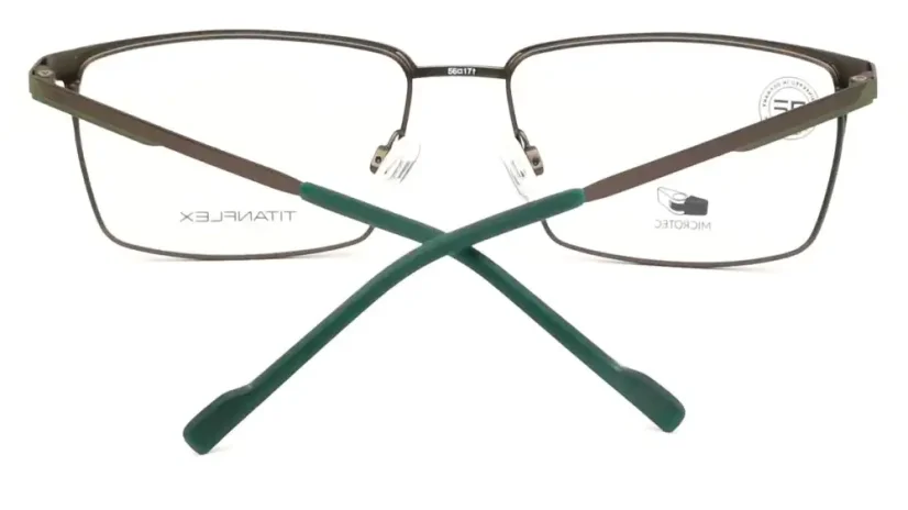Pánská brýlová obruba TITANFLEX 820987 34 - zelená/hnědá