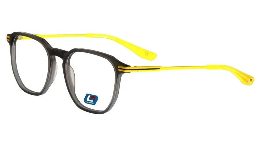 Pánská brýlová obruba Luca Martelli Sport Collection LMS 044 c1 - šedá, žlutá