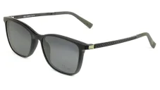 Dioptrické brýle se slunečním polarizačním klipem (2v1) CRH-Brillen 0-50911 - černá