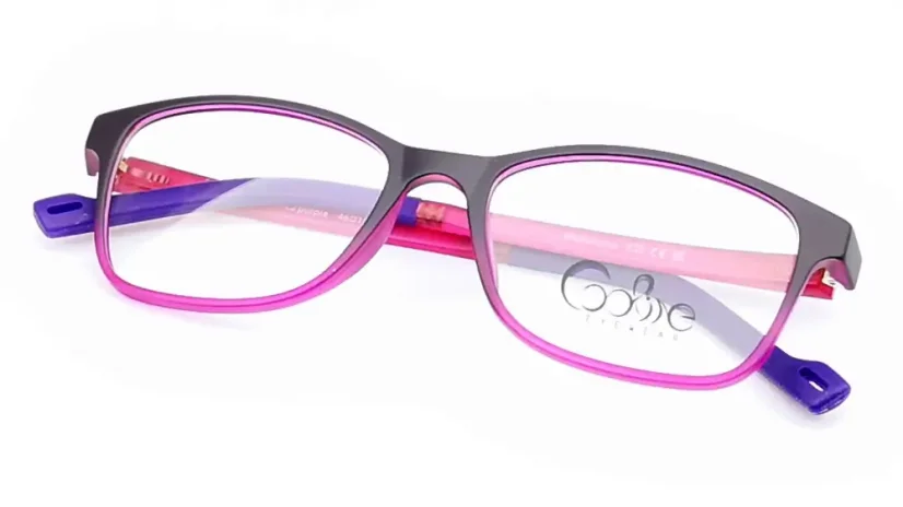 Dětská brýle se slunečním polarizačním klipem (2v1) Cooline 189 c2 purple - fialová/růžová