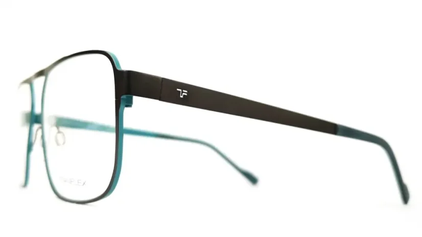 Pánská brýlová obruba TITANFLEX 820945 30 - šedá/tyrkysová