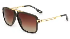 Pánská sluneční brýle EXCCES polarized EX676 C02 - hnědá/zlatá