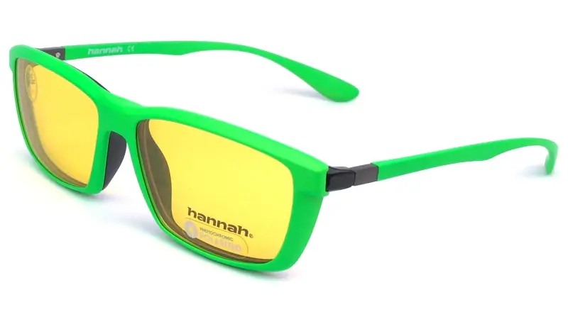 Pánská brýlová obruba HANNAH clip-on 6703 c5 - černá/zelená