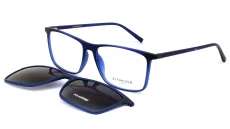 Brýlová obruba se slunečním polarizačním klipem ZITRONE ZN 18-010 Col.19P - tmavě modrá Brýlová obruba se slunečním polarizačním klipem ZITRONE ZN 18-010 Col.19P - tmavě modrá