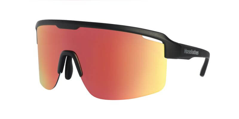 Sportovní sluneční brýle Horsefeathers 391025 SCORPIO c5 černá - červený odlesk