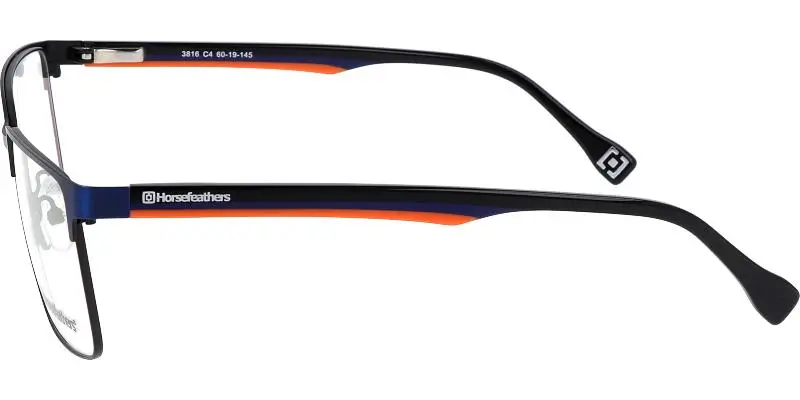 Pánská brýlová obruba HORSEFEATHERS 3816 c4 - modrá/černá/oranžová