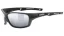 Sportovní polarizační brýle UVEX SPORTSTYLE 232 P BLACK MAT / POLAVISION MIRROR SILVER (CAT. 3)