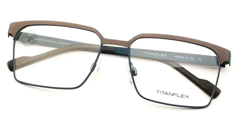 Pánská brýlová obruba TITANFLEX 820989 37 - šedá/modrá