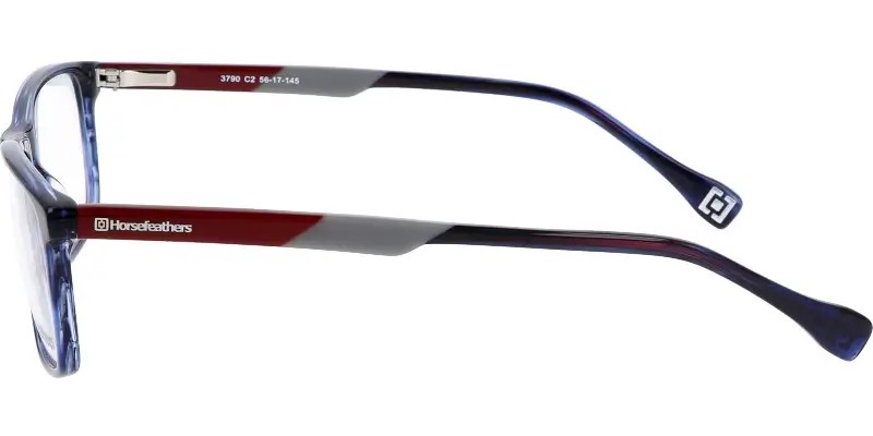Pánská brýlová obruba HORSEFEATHERS 3790 c2 - modrá/červená/šedá