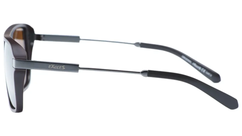 Pánské sluneční brýle EXCCES Polarized EX677-C03 - tmavě hnědá/šedá (hnědé zabarvení)