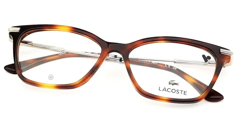 Dámská brýlová obruba Lacoste L2961 214 - hnědá (havana)/zlatá