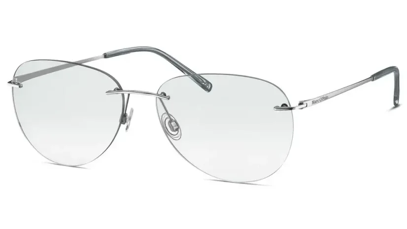 Bezrámová brýlová obruba  MARC O'POLO TITANIUM 500037 00 - stříbrná
