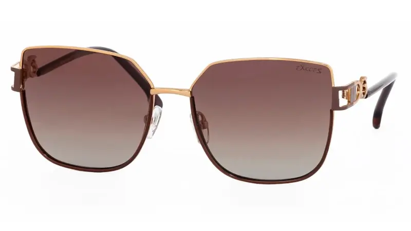 Dámské elegantní sluneční brýle EXCCES EX640 C01 - bronzová, hnědá, černá