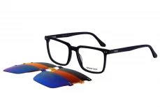 Pánská brýlová obruba se slunečním klipem Roberto Carrer RC 1084 c2 tmavě modrá