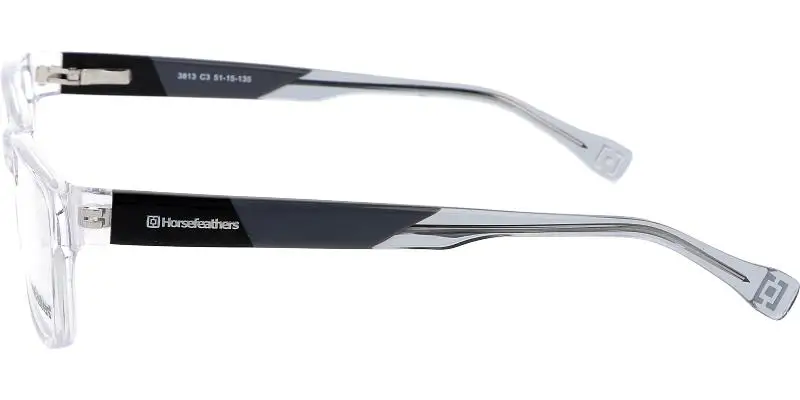 Junior brýlová obruba HORSEFEATHERS 3813 c3 - čirá/černá