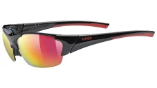 Sportovní brýle s výměnnými zorníky UVEX BLAZE III BLACK RED/MIR.RED (S5320462316)