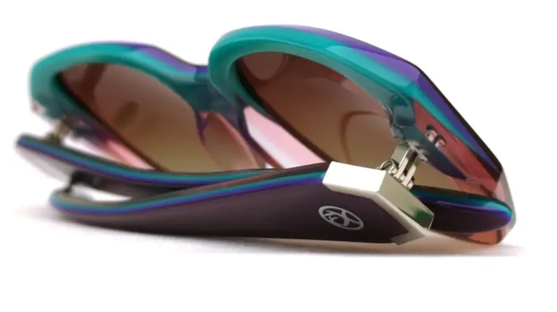 Dámské sluneční brýle EXCCES Polarized EX669-C04 - fialová/tyrkysová