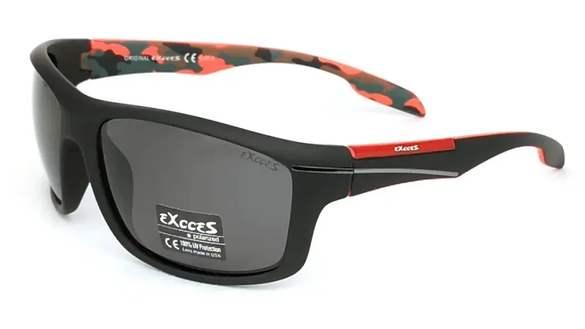 Sportovní sluneční brýle EXCCES Polarized EX482-C01 - černá/červená