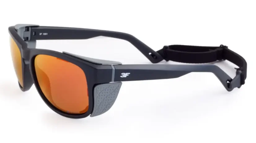 Univerzální sluneční polarizační sportovní brýle 3F Hover 1951 - černá, oranžový odlesk