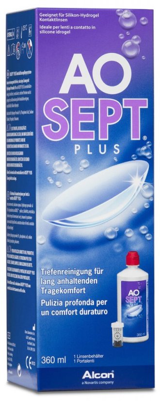 Roztok AOSEPT PLUS Hydraglyde balení 360ml