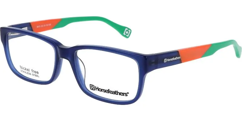 Junior brýlová obruba HORSEFEATHERS 3813 c2 - modrá/oranžová/zelená