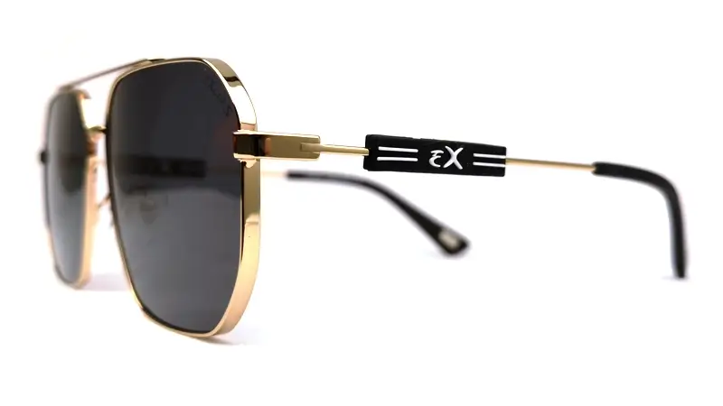 Pánské sluneční brýle EXCCES Polarized EX672-C03 - zlatá/černá