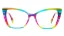 Dámská brýlová obruba TUSSO-481 magic - modrá/růžová/zelená/žlutá