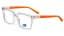 Pánská brýlová obruba Luca Martelli Sport Collection LMS 045 col.4 - čirá, oranžová