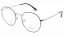 Unisex brýle se slunečním klipem (2v1) London Club LC1138 c2 - černá/stříbrná