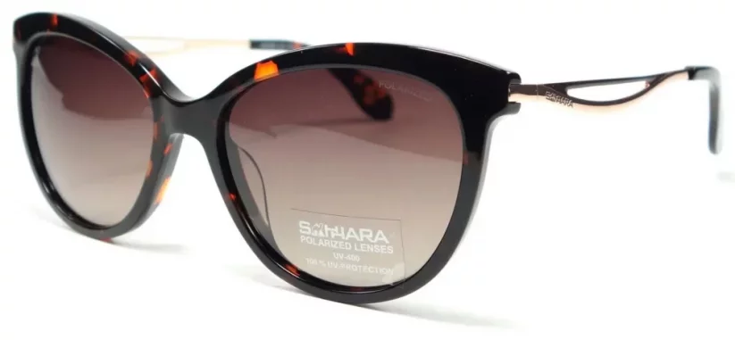 Dámské polarizační sluneční brýle SAHHARA SA065 c2 - hnědá