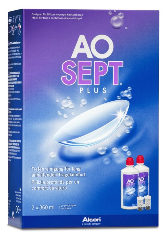 Roztok AOSEPT PLUS Hydraglyde dvoj balení 2 x 360ml