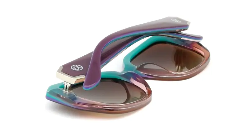 Dámské sluneční brýle EXCCES Polarized EX669-C04 - fialová/tyrkysová