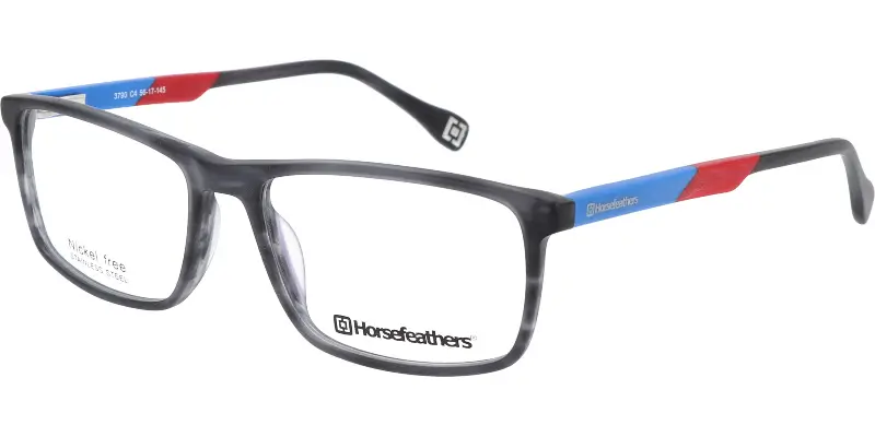 Pánská brýlová obruba HORSEFEATHERS 3790 c4 - šedá/modrá/červená