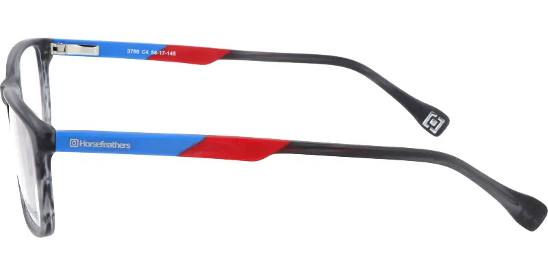 Pánská brýlová obruba HORSEFEATHERS 3790 c4 - šedá/modrá/červená