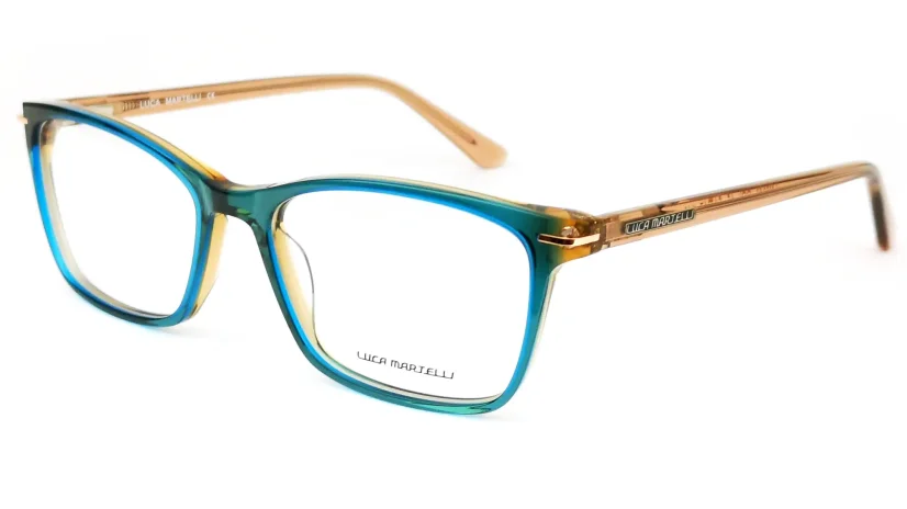 Dámská brýlová obruba Luca Martelli LM1141 Col. 15 - tyrkysová/béžová