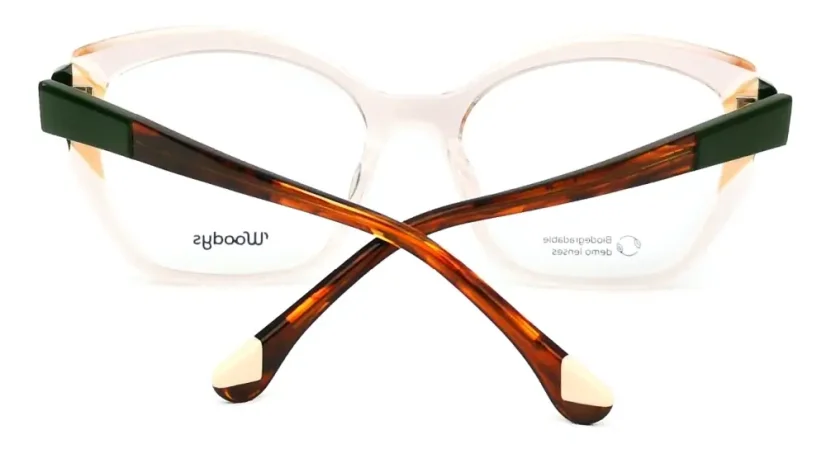 Dámská brýlová obruba Woodys 240901 MIDWAY 03 - čirá/krémová/khaki/hnědá