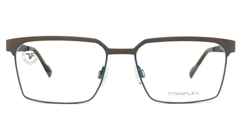 Pánská brýlová obruba TITANFLEX 820989 37 - šedá/modrá
