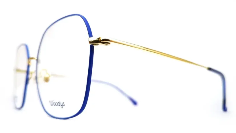 Dámská brýlová obruba Woodys 241008 QUEEN 03 - modrá/zlatá