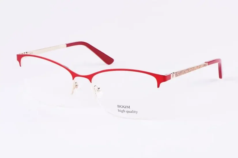 Dámská brýlová obruba BOOM BO 1496 col. 1 - červená/zlatá