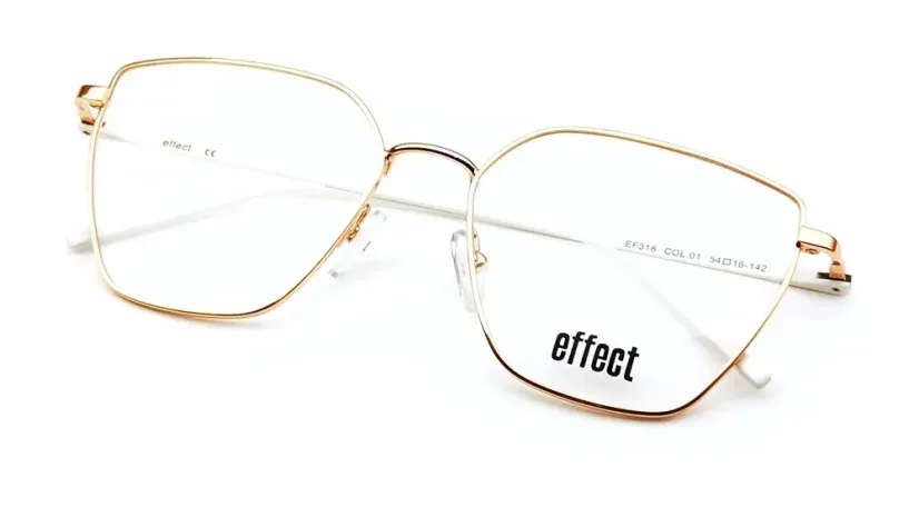 Dámská brýlová obruba Effect EF 318 Col. 01 - zlatá-růžová/bílá