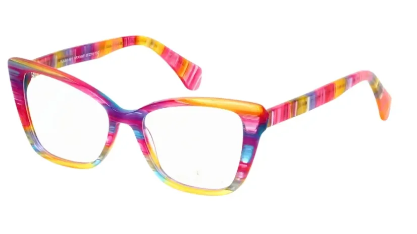 Dámská brýlová obruba TUSSO-481 orange - oranžová/růžová/modrá/fialová